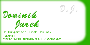 dominik jurek business card